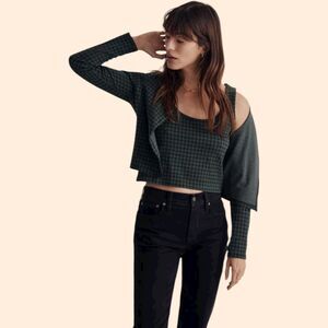 Madewell Gingham Cardigan Twin Set